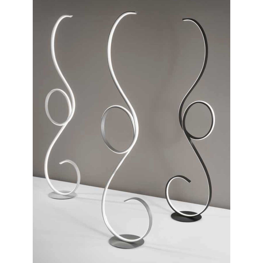 Ondaluce - Lámpara de pie LED regulable FLOK LED/44W/230V blanca