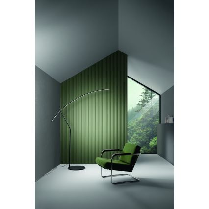 Ondaluce - lámpara de pie LED regulable FOLAGA LED/30W/230V negra