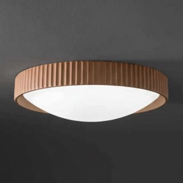 Ondaluce - Lámpara de techo LED CONCRETE LED/20W/230V, diámetro 41 cm, acabado hormigón marrón