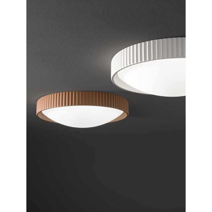 Ondaluce - Lámpara de techo LED CONCRETE LED/20W/230V, diámetro 41 cm, acabado hormigón marrón