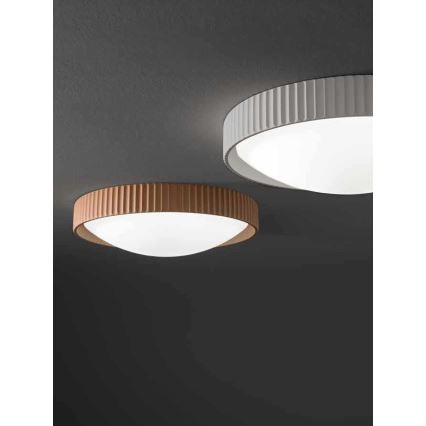 Ondaluce - Lámpara de techo LED CONCRETE LED/20W/230V Ø 41 cm hormigón/gris