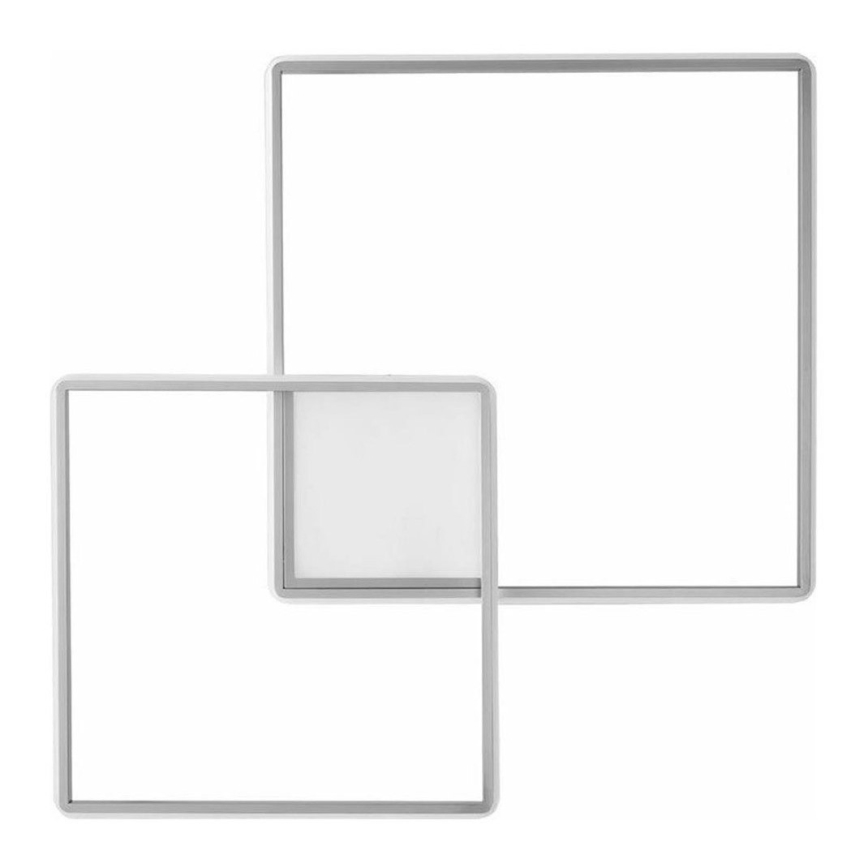 Ondaluce - Lámpara de techo LED regulable DOWEL LED/46W/230V plateada