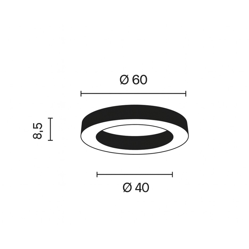 Ondaluce - Lámpara de techo LED regulable GLOBUS LED/40W/230V 3000/4000K Ø 60 cm dorada