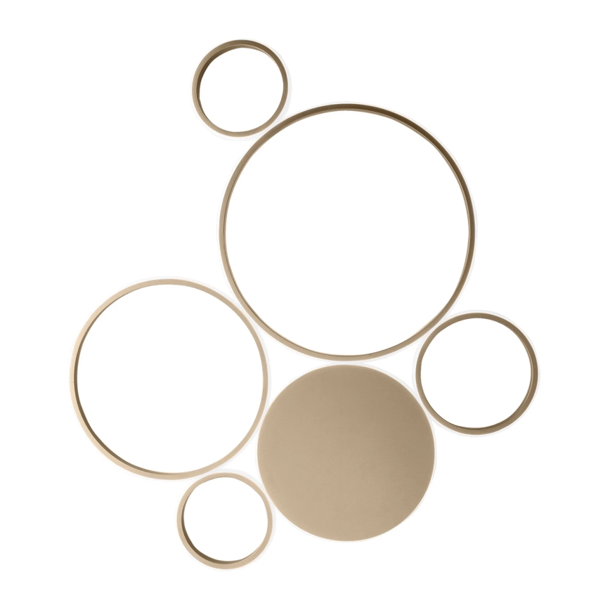 Ondaluce - Lámpara de techo LED regulable POIS LED/68W/230V dorada