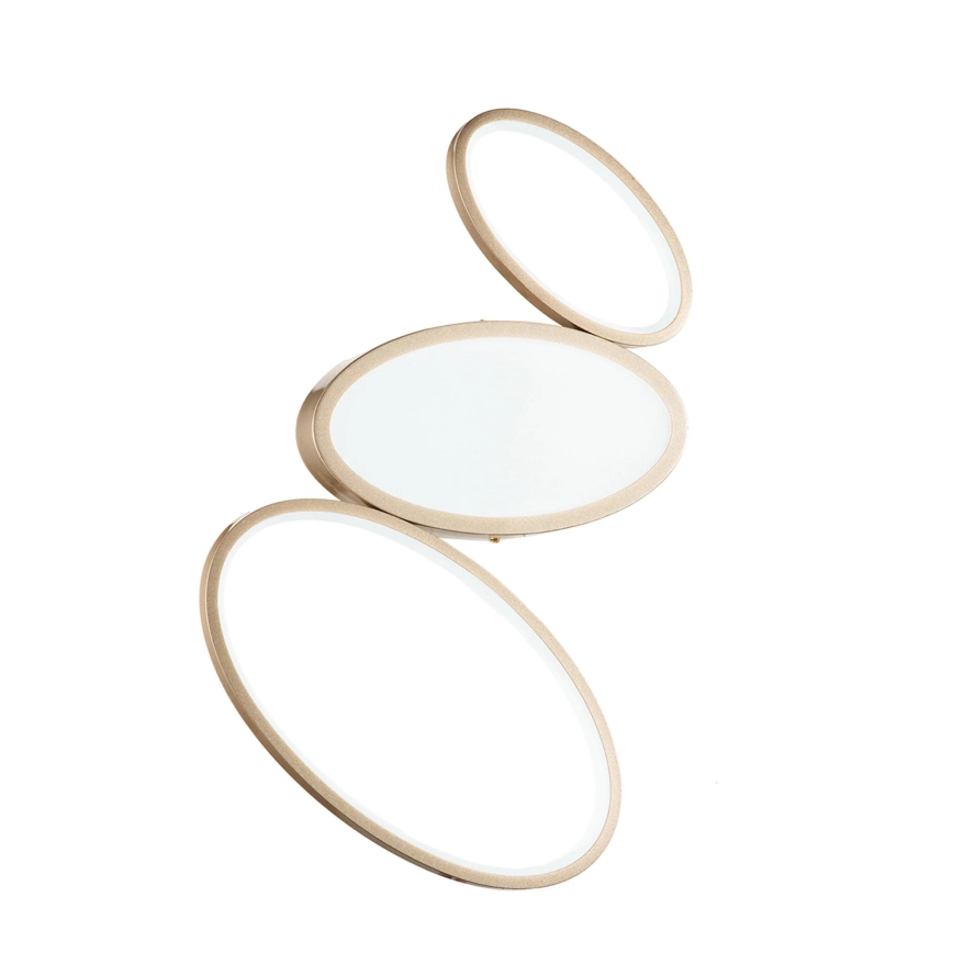 Ondaluce - Lámpara de techo LED regulable RICE LED/25W/230V 38x63 cm dorada