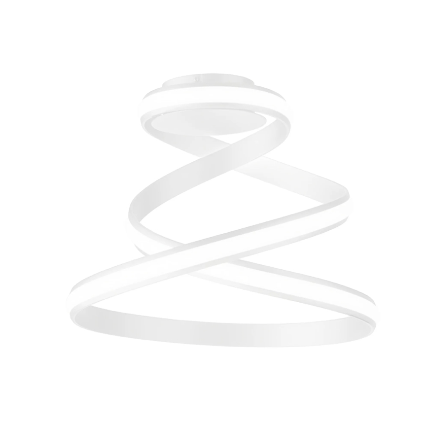 Ondaluce - Lámpara de techo LED regulable VUELTA LED/37W/230V Ø 55 cm blanca