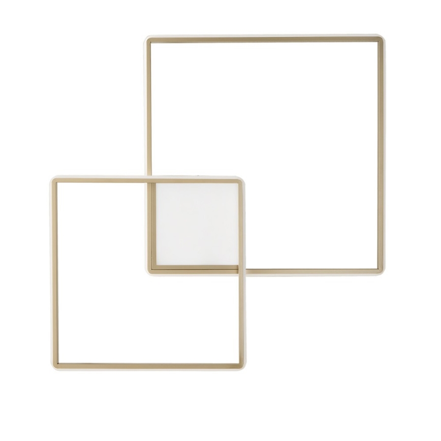 Ondaluce - Luminaria de techo LED regulable DOWEL LED/46W/230V color dorado