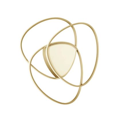 Ondaluce - Luminaria de techo LED regulable ROSE LED/60W/230V dorada