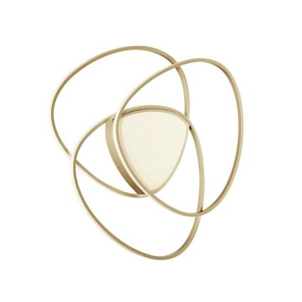 Ondaluce - Luminaria de techo LED regulable ROSE LED/70W/230V dorada