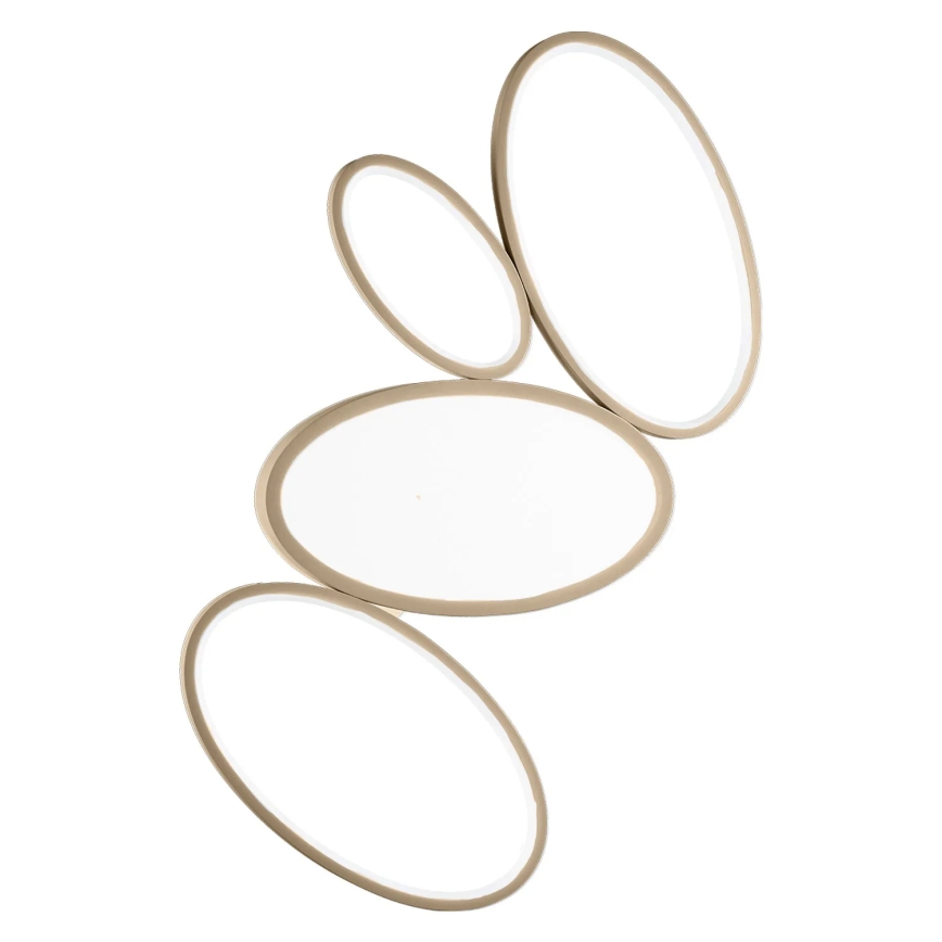 Ondaluce - Luminaria LED de techo regulable RICE LED/34W/230V 45x80 cm dorada