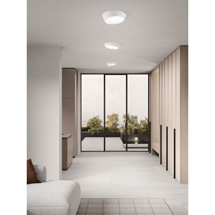 Ondaluce - Luminaria de techo LED regulable HALF LED/25W/230V 3000/4000K Ø 38,5 cm blanca