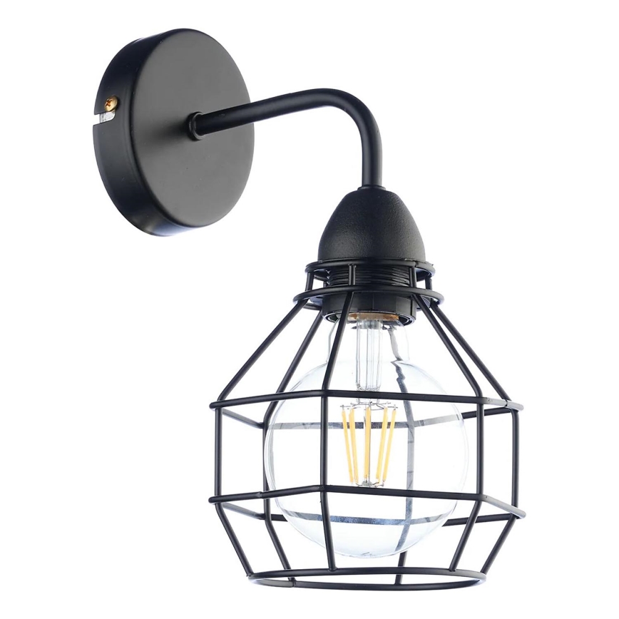 ONLI - Aplique ARAÑA 1xE27/15W/230V negro