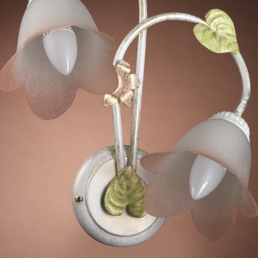 ONLI - Aplique BOTTON DORO 2xE14/6W/230V