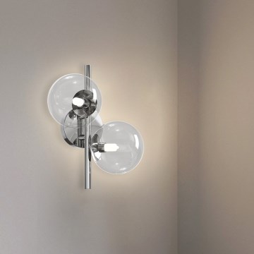 ONLI - Aplique de pared KIMBERLY 2xG9/6W/230V cromo brillante