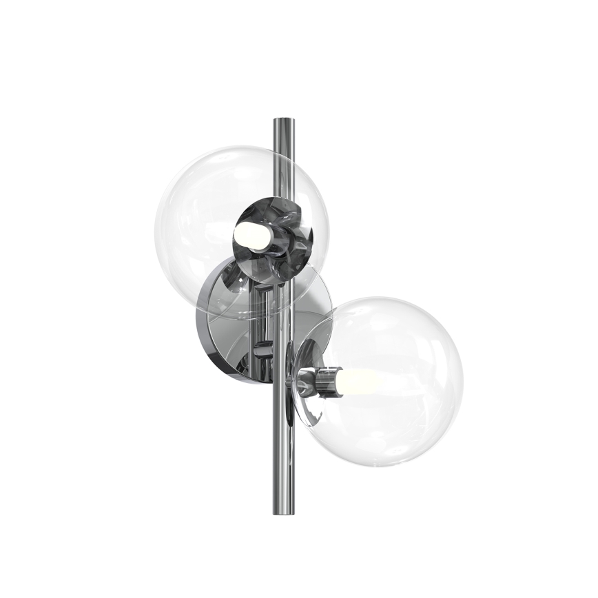 ONLI - Aplique de pared KIMBERLY 2xG9/6W/230V cromo brillante