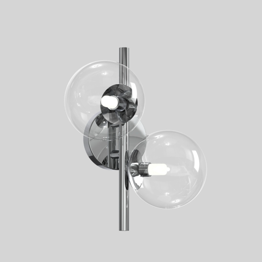 ONLI - Aplique de pared KIMBERLY 2xG9/6W/230V cromo brillante