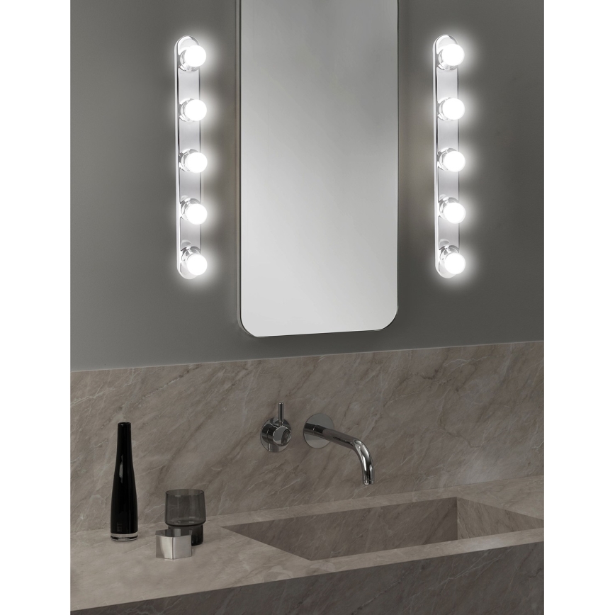 ONLI - Aplique HOLLYWOOD 5xE14/6W/230V cromo brillante