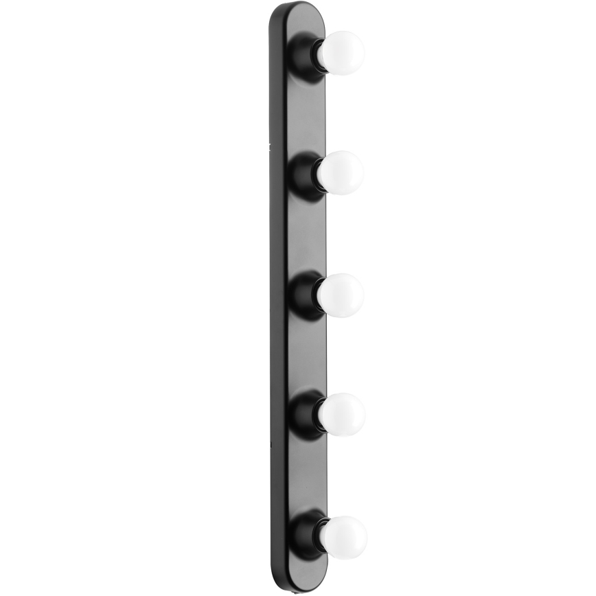 ONLI - Aplique HOLLYWOOD 5xE14/6W/230V negro