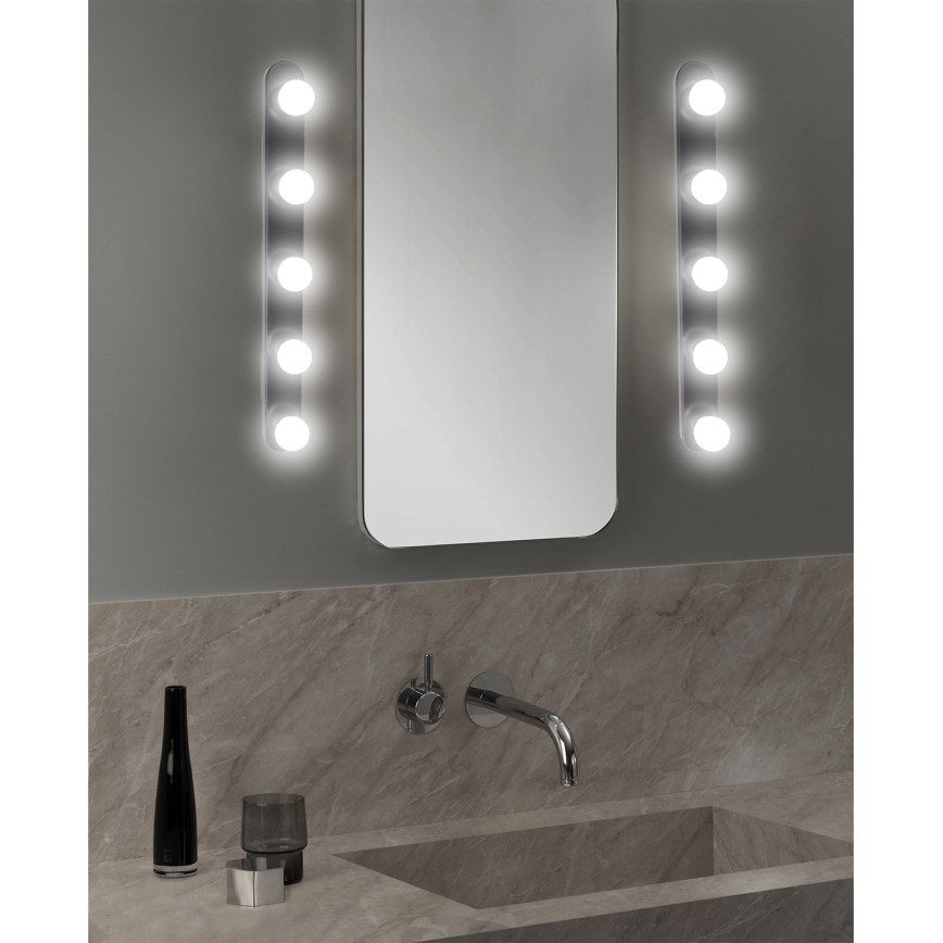 ONLI - Aplique HOLLYWOOD 5xE14/6W/230V negro
