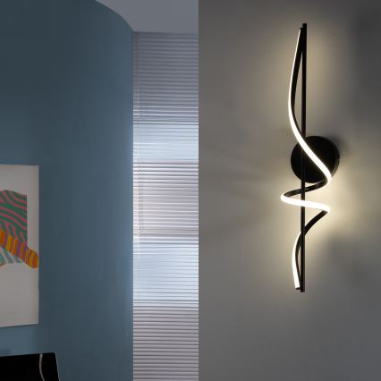 ONLI - Aplique LED TWIST LED/25W/230V 4000K negro