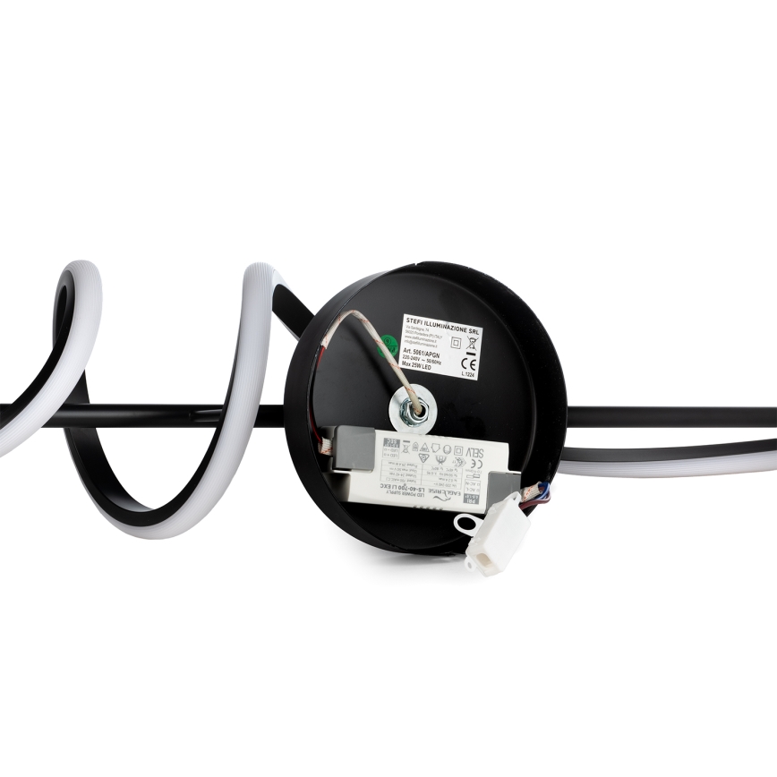 ONLI - Aplique LED TWIST LED/25W/230V 4000K negro