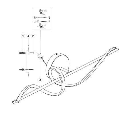 ONLI - Aplique LED TWIST LED/25W/230V 4000K negro