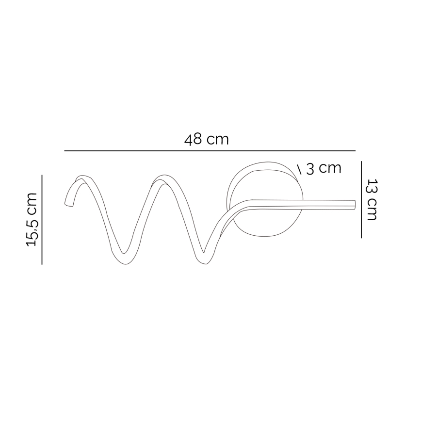 ONLI - Aplique LED TWIST LED/6W/230V 4000K negro