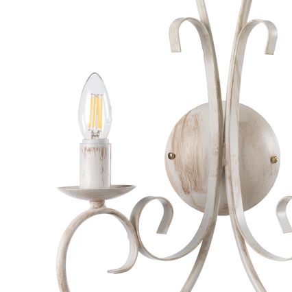 ONLI - Aplique POMPEI 2xE14/6W/230V color crema