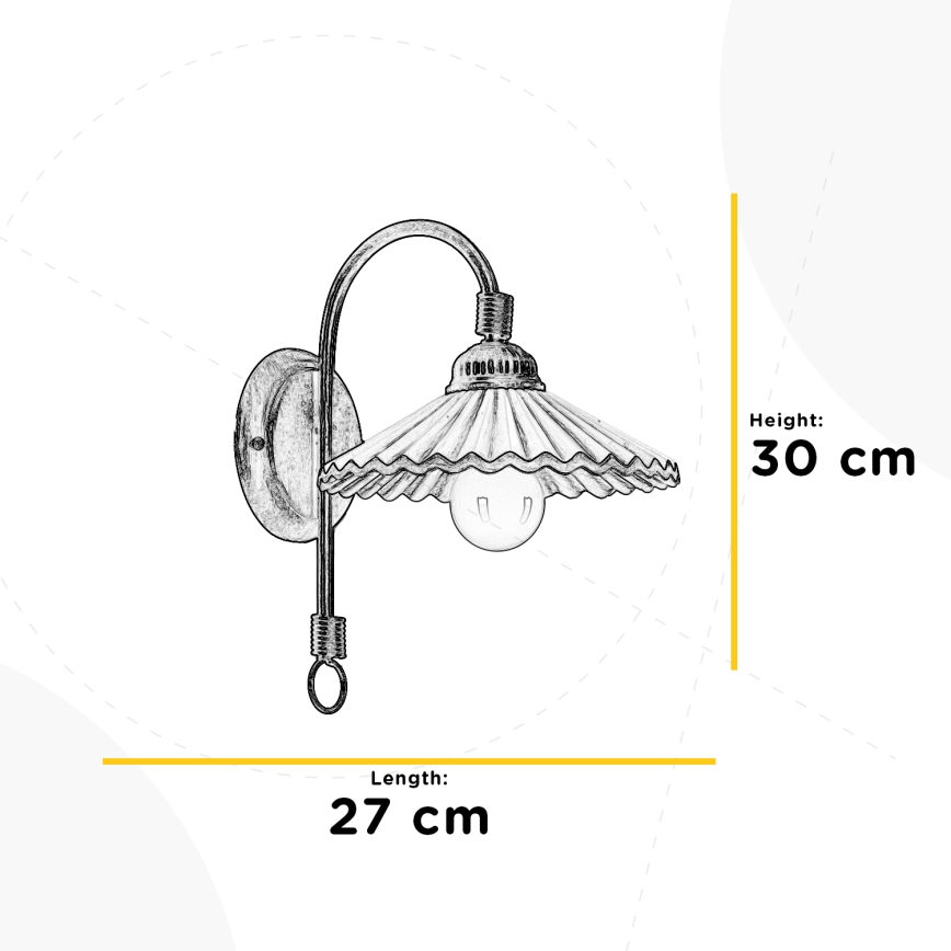 ONLI - Aplique ROSINA 1xE14/6W/230V