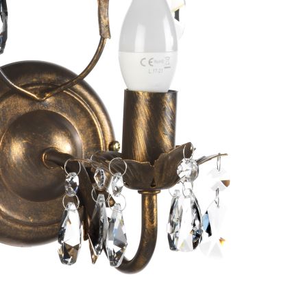 ONLI - Aplique TERESA 1xE14/6W/230V bronce