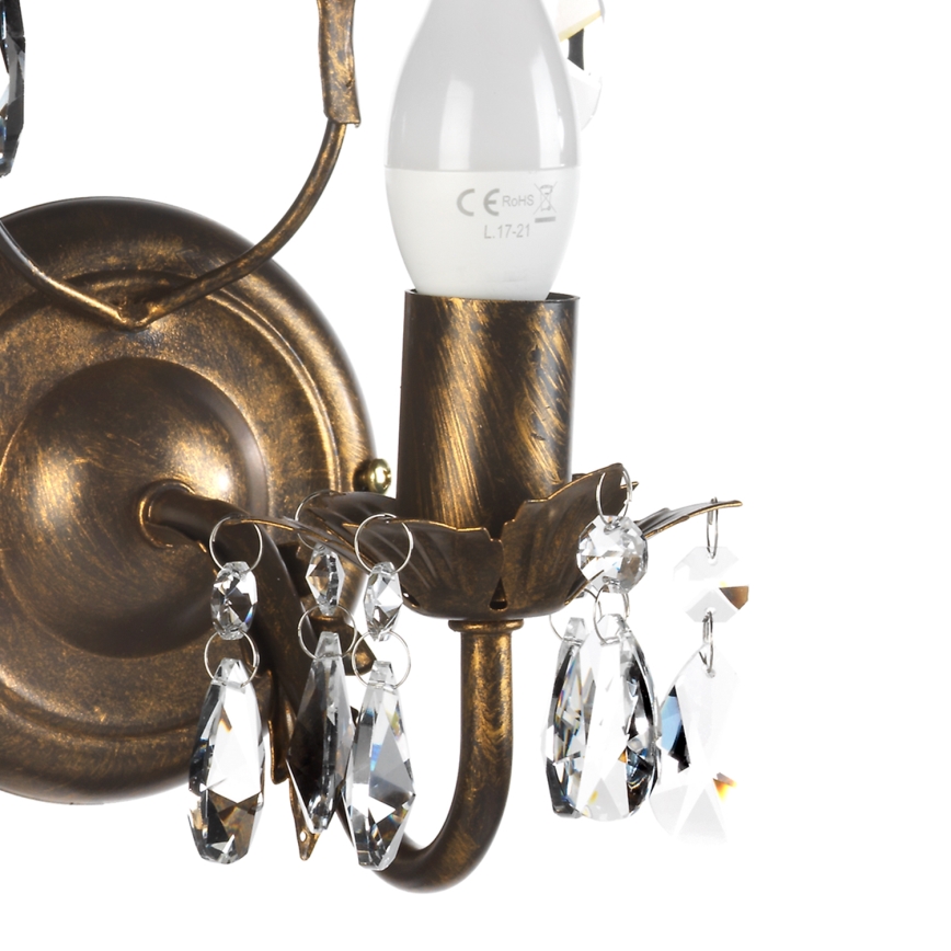 ONLI - Aplique TERESA 1xE14/6W/230V bronce