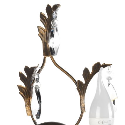 ONLI - Aplique TERESA 1xE14/6W/230V bronce