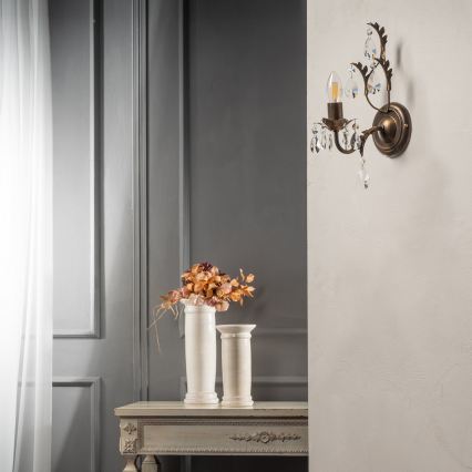 ONLI - Aplique TERESA 1xE14/6W/230V bronce