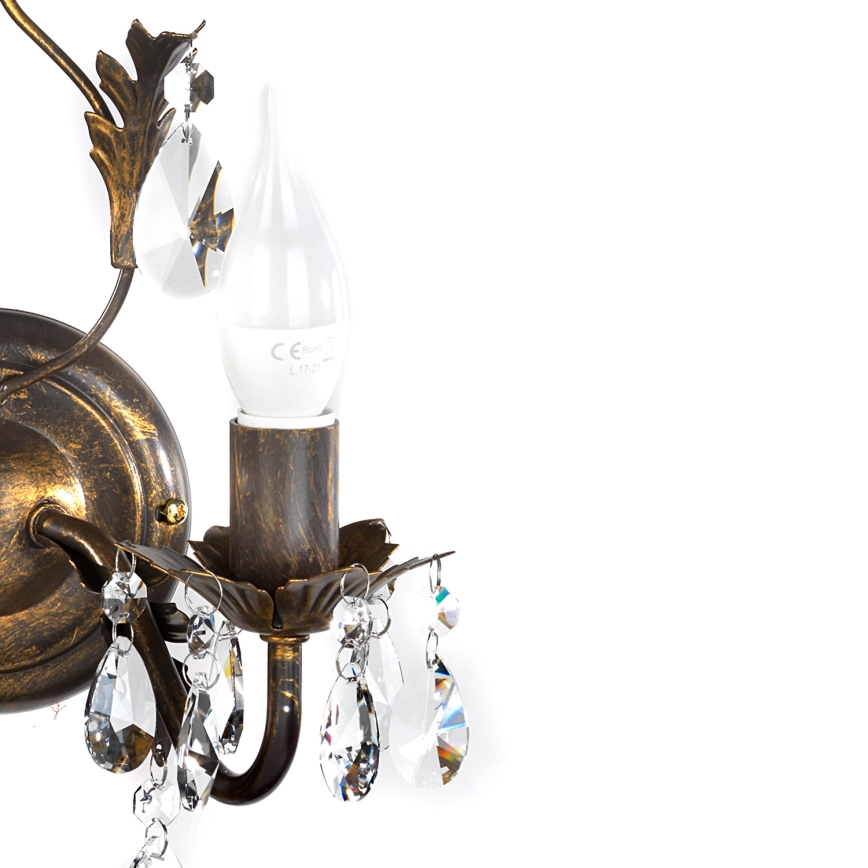 ONLI - Aplique TERESA 2xE14/6W/230V bronce