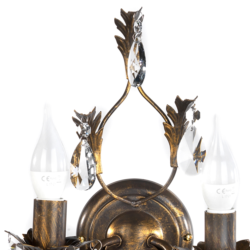 ONLI - Aplique TERESA 2xE14/6W/230V bronce