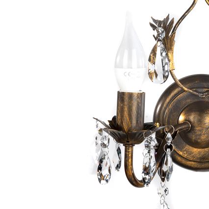 ONLI - Aplique TERESA 2xE14/6W/230V bronce