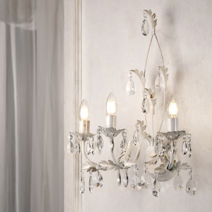 ONLI - Aplique TERESA 3xE14/6W/230V blanco