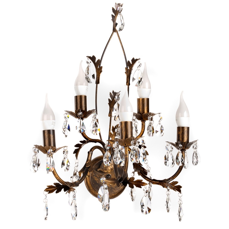 ONLI - Aplique TERESA 5xE14/6W/230V bronce