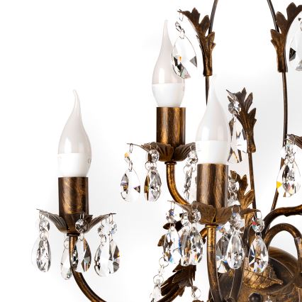 ONLI - Aplique TERESA 5xE14/6W/230V bronce