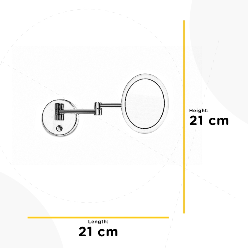 ONLI - Espejo de pared LED para cosmética RIM LED/4,2W/230V 4000K IP44