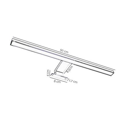 ONLI - Iluminación LED para espejos de baño NEMO LED/5,5W/230V 4000K 50 cm IP44 cromo mate
