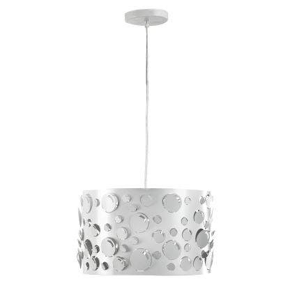 ONLI - Lámpara colgante con cable BOLLICINE 1xE27/15W/230V blanca