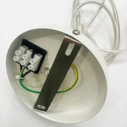 ONLI - Lámpara colgante con cable BOLLICINE 1xE27/15W/230V blanca
