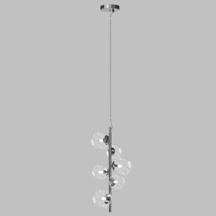 ONLI - Lámpara colgante con cable KIMBERLY 6xG9/6W/230V cromo brillante