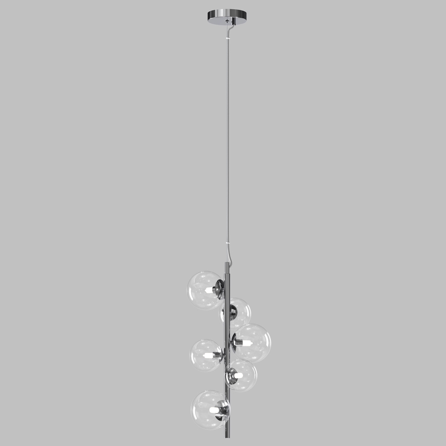 ONLI - Lámpara colgante con cable KIMBERLY 6xG9/6W/230V cromo brillante