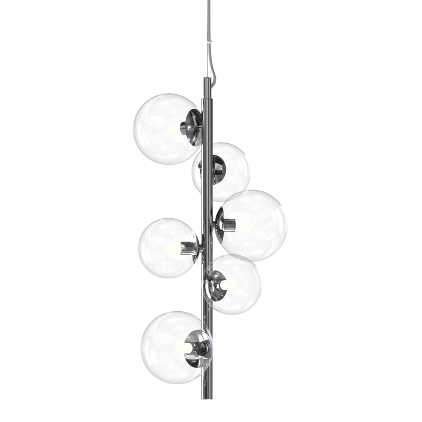 ONLI - Lámpara colgante con cable KIMBERLY 6xG9/6W/230V cromo brillante