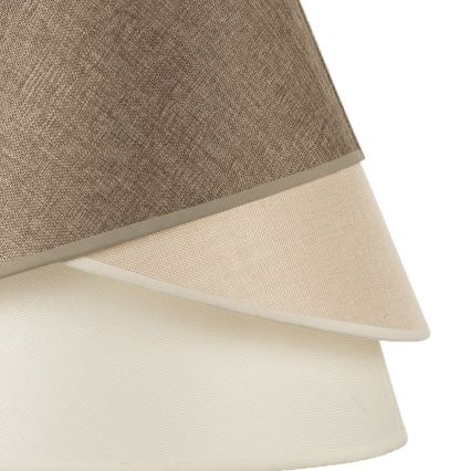 ONLI - Lámpara colgante con cable POLLON 1xE27/15W/230V marrón/crema/beige