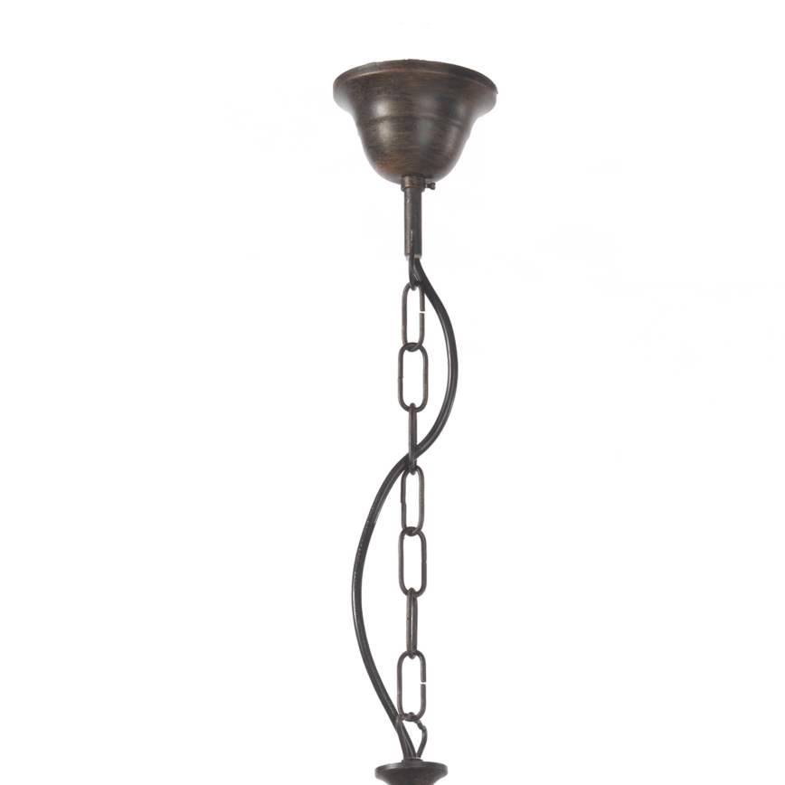 ONLI - Lámpara colgante con cadena AGAR 5xE14/6W/320V diá. 80 cm
