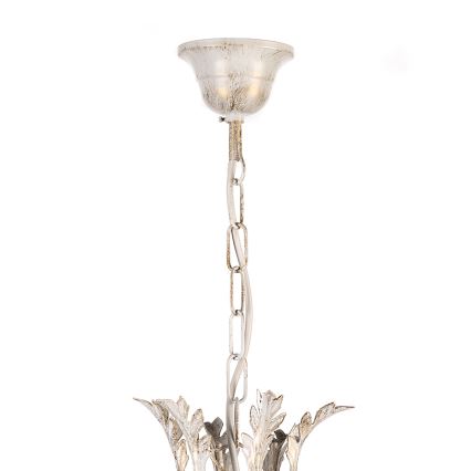 ONLI - Lámpara colgante con cadena CONTESSA 1xE27/22W/230V plata