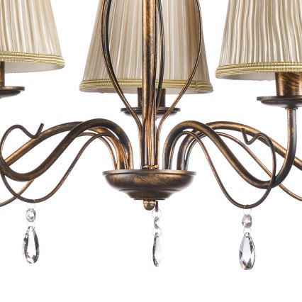 ONLI - Lámpara colgante con cadena DELIA 5xE14/6W/230V